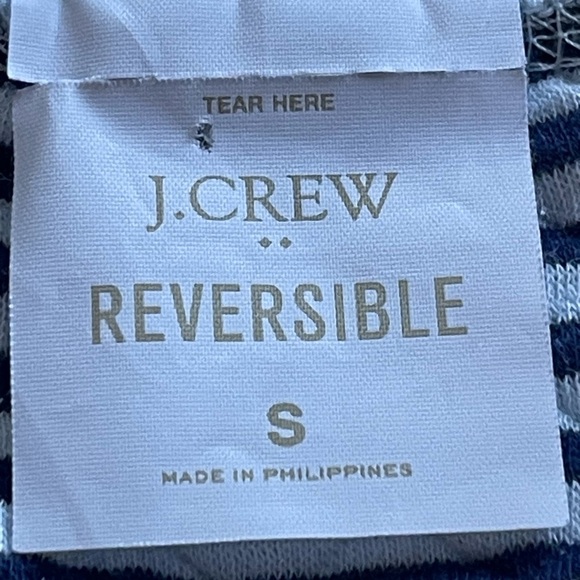 J. Crew Light Blue Reversible Quilted Pullover - Picture 7 of 7